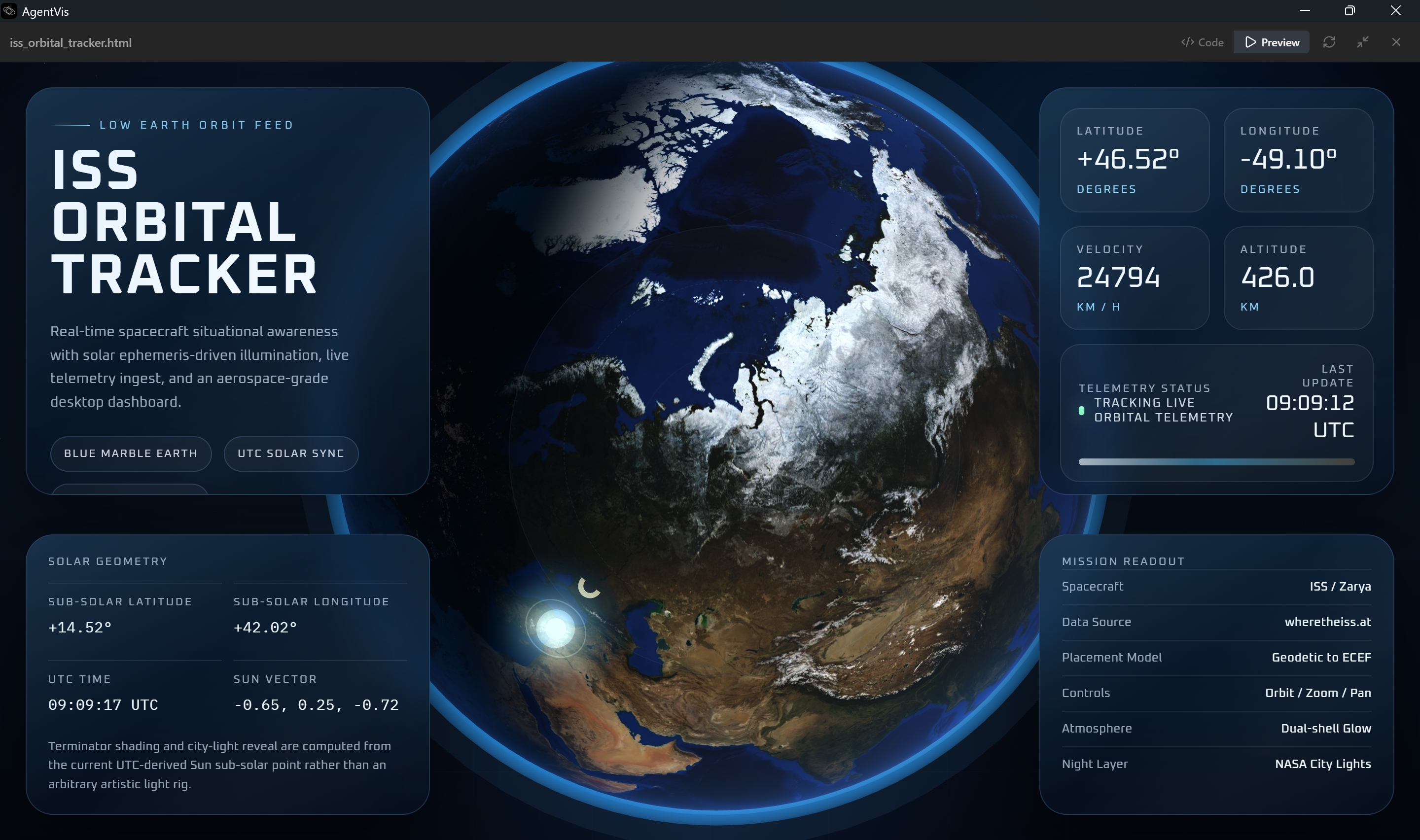AgentVis Live Preview